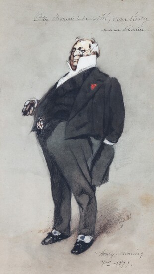 A caricature of a man | Caricature d'homme, Henri Monnier