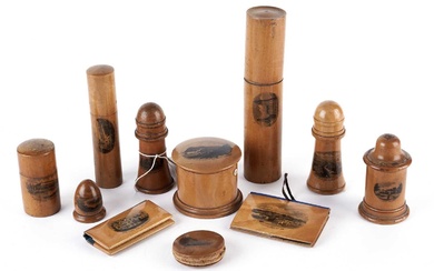 A collection of Mauchline Ware