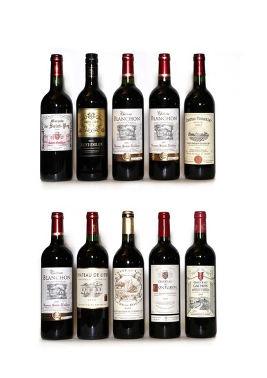 A collection of Saint Estephe wines