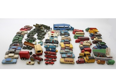 A collection of vintage diecast toys - 1950s-60s, including ...