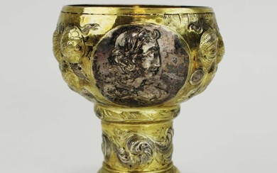A german silver and gilt goblet