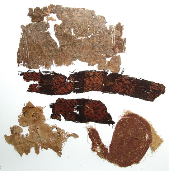 A group of 5 Coptic textile fragments, Egypt