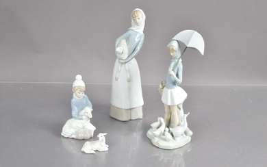 A group of Lladro figurines
