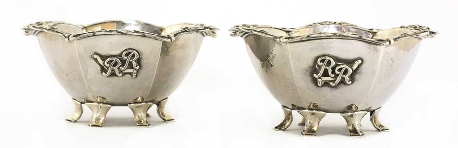 A pair of Arts and Crafts silver bowls