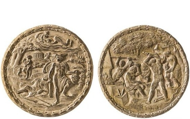A pair of German chiselled plaques, Nuremberg, 1st half