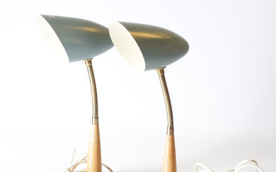 A pair of ÖBA table lamps, 1950's.