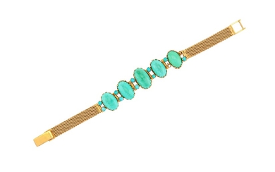 A turquoise bracelet