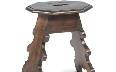 A walnut stool