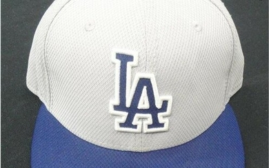 AJ Ellis #17 Los Angeles Dodgers Team issued Game Used Baseball Cap Hat 7