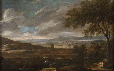 AMBIT OF GASPARD DUGHET (Rome, 1615 - 1675) Landscape with...