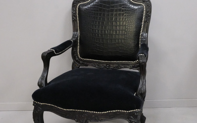 ARMCHAIR, CLIVEDON CARVED CHAIR, RALPH LAUREN HOME, CONTEMPORARY.