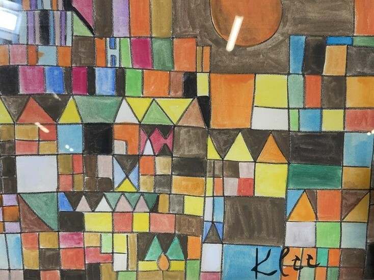 ATTR PAUL KLEE Composition Mixed Media