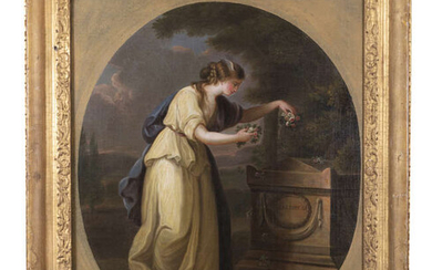ATTRIBUTED TO ANGELICA KAUFFMAN (1741-1807) Fame Decorating Shakespeare's...