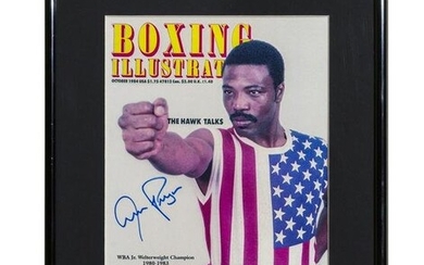 Aaron Pryor Signed Ilustrated Lithograph