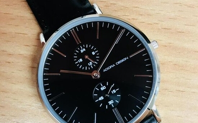 Adora Design Mens Modern Casual Black Watch