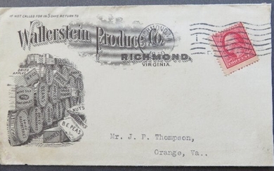 Advertising Cover, Richmond, Virginia 1910, Wallerstein