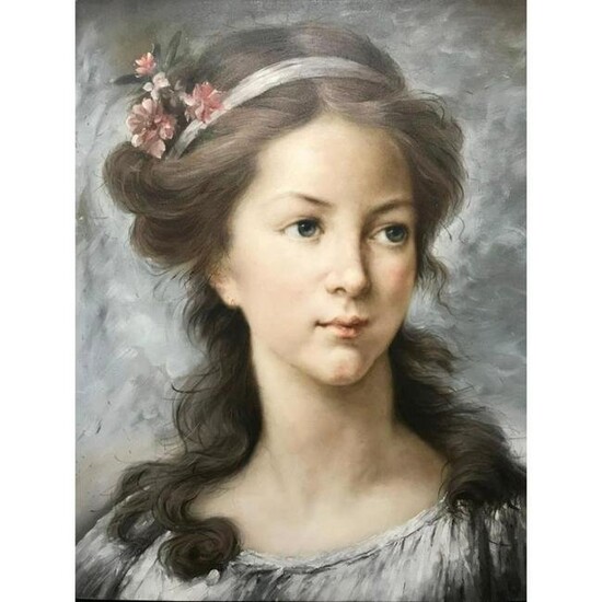 After Madame Le Brun, Self Portrait Oil Painting