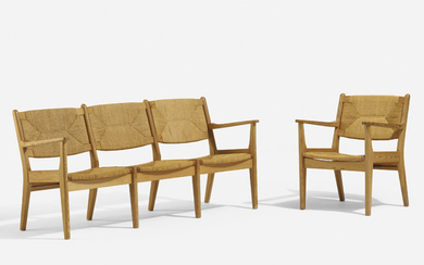 Aksel Hansson, bench and armchair