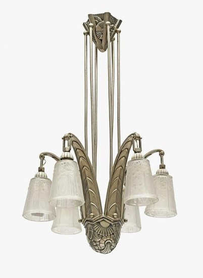 An Art Deco lamp
