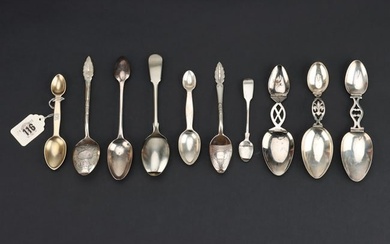 An Assortment Of Silver and Plated Medicine Spoons
