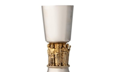 An Elizabeth II parcel gilt commemorative goblet