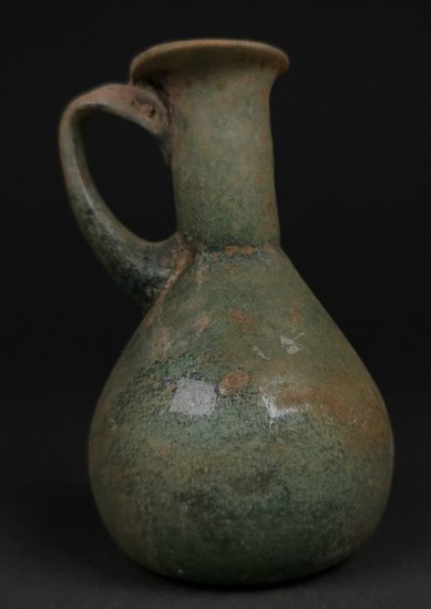 Ancient Roman Glass Jug with Handle
