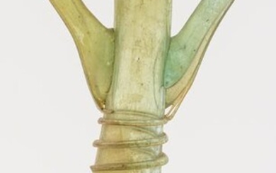 Ancient Roman Two Handle Glass Flask