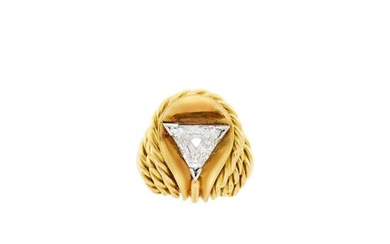 André Vassort Gold and Diamond Ring, France