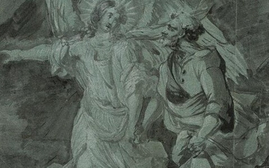 Anonymous (18th), The angel leads Joseph, around 1720
