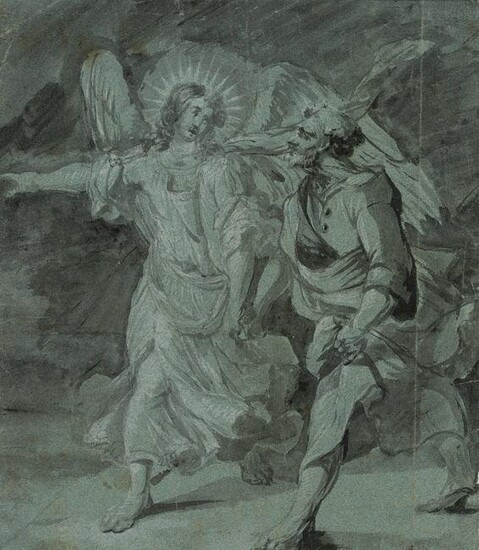 Anonymous (18th), The angel leads Joseph, around 1720