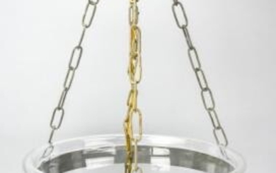 Antique Glass Bell Jar Cloche Lantern Chandelier