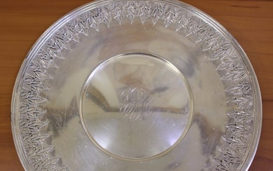 Antique Watson Company Sandwich Serving Plate in .925 Sterling Silver