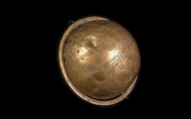 Arte Islamica A brass celestial globe Persia, 19th