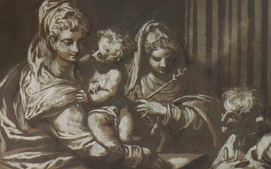 Attribué à Paolo Farinati (Italien, 1524-1606) Attribué à Paolo Farinati (Italien, 1524-1606) Vierge à l'Enfant...