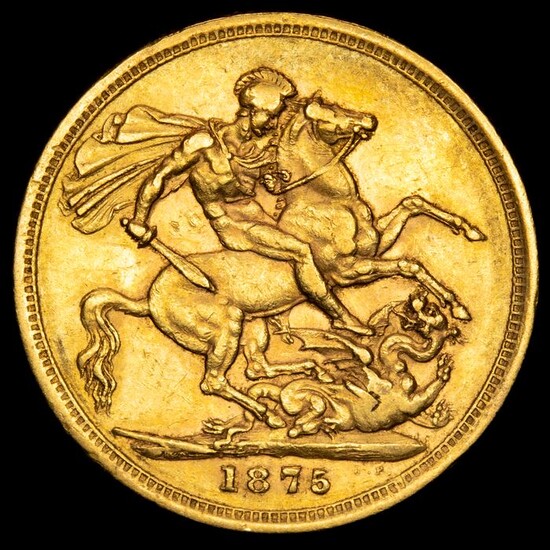 Australia - Sovereign 1875-M (Melbourne) - Queen Victoria (1837-1901)- Gold