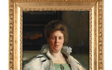BERNHARD ÖSTERMAN (SWEDISH 1870-1938), PORTRAIT OF A LADY; AND PORTRAIT OF A GENTLEMAN