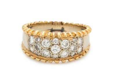 BICOLOR GOLD AND DIAMOND RING