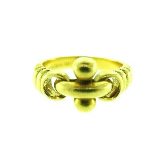BVLGARI Italy 18k Yellow Gold Ring Vintage