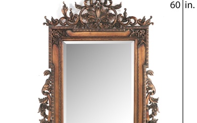 Baroque Style Giltwood and Composition Mirror, 20th Century