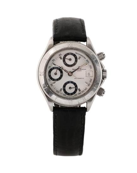 Baume & Mercier A wristwatch of steel. Model Calibu Chronograph, ref. MVO45208....