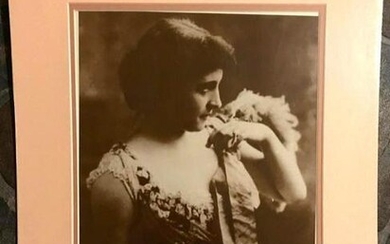 Beautiful Victorian Lady Sepia Tone Photo Print