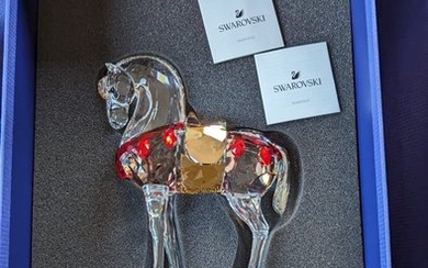 Beijing Central Academy of Fine Arts - Figure - Swarovski - Asian Icons - Warrior Horse - 5391982 - Boxed - Crystal