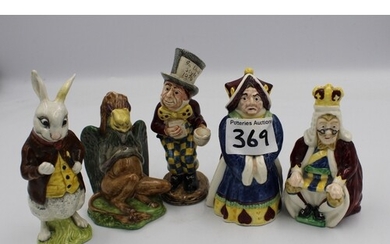 Beswick collection of figures from Alice In Wonderland serie...
