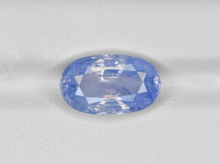 Blue Sapphire, 6.69ct, Mined in Kashmir, Certified by