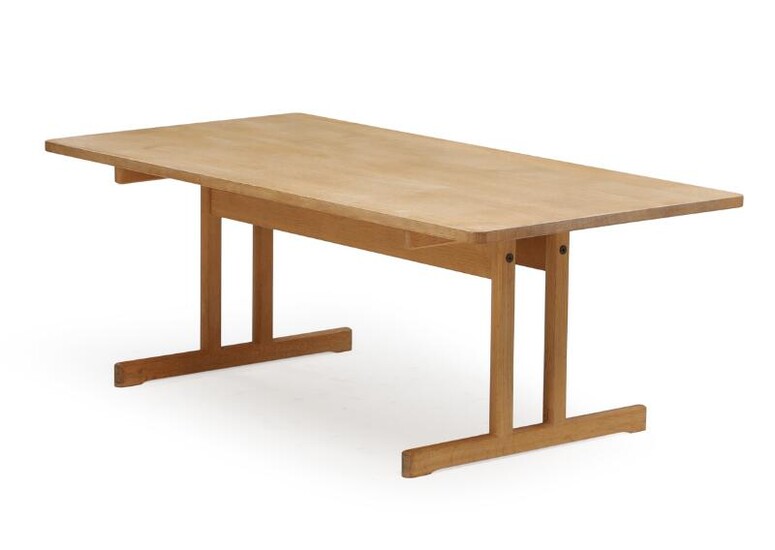 NOT SOLD. Børge Mogensen: "Shaker". A solid oak coffee table. Manufactured by Fredericia Stolefabrik. H. 54. L. 150. W. 75 cm. – Bruun Rasmussen Auctioneers of Fine Art