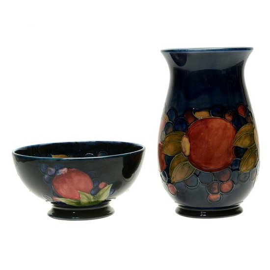 British Moorcroft Arts and Crafts Pottery Pomegranate