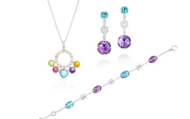 Bulgari, Group of Gem Set and Diamond Jewellery, 'Allegra', 'B.Zero1', 'Parentesi'