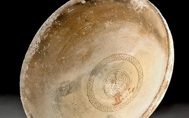Byzantine Pottery Bowl w/ Sgraffito - Sea Find