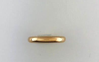 CARTIER, gold band 750°/°°, signed n°41847, Finger size 56, Weight: 10,08g