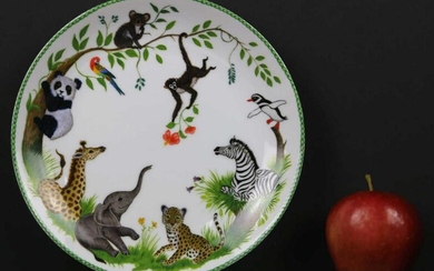 CHASE "JUNGLE PARTY" FINE CABINET PLATE